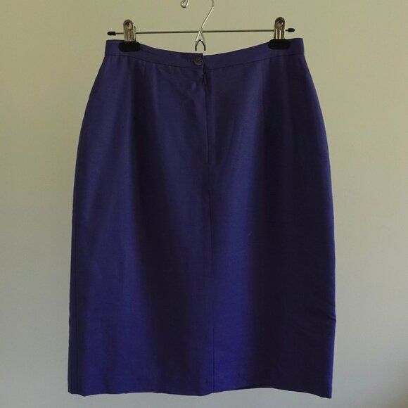 Classic Conrad C Collection Pencil Skirt Color Purple Haze Made in Canada - Picture 6 of 9